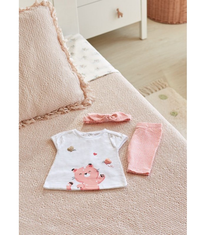 CONJUNTO LEGGINGS BEBÉ NIÑA GATITO MAYORAL