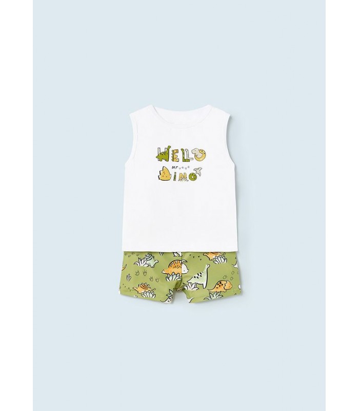 CONJUNTO CAMISETA BAÑADOR DINO BEBÉ MAYORAL