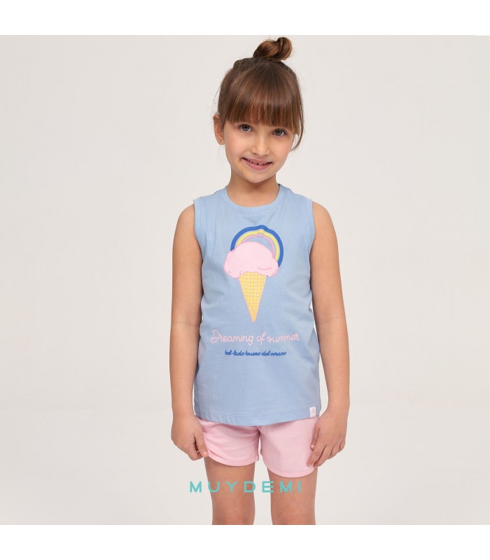 PIJAMA NIÑA HELADO MUYDEMI