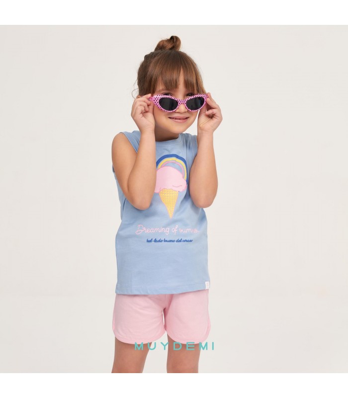 PIJAMA NIÑA HELADO MUYDEMI