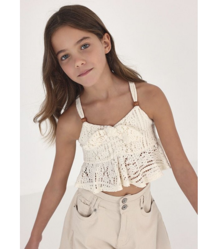 TOP NUDO CROCHE NIÑA MAYORAL