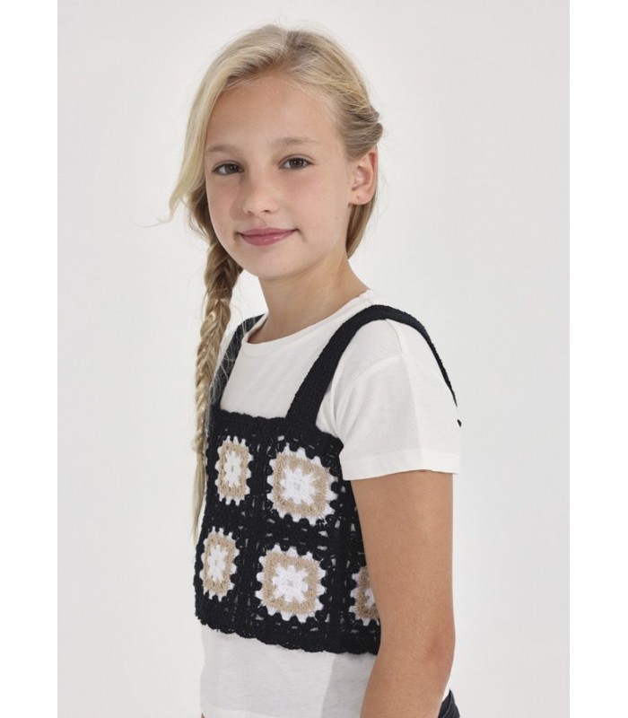 TOP CROCHE Y CAMISETA NIÑA MAYORAL