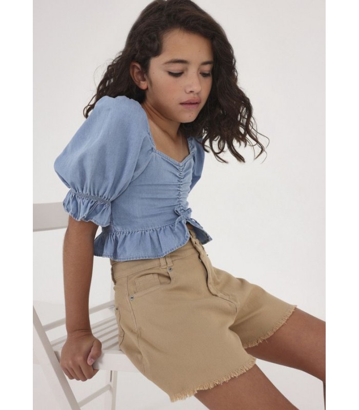 PANTALÓN CORTO TIRO ALTO NIÑA MAYORAL