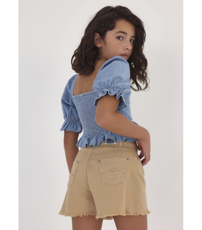 PANTALÓN CORTO TIRO ALTO NIÑA MAYORAL
