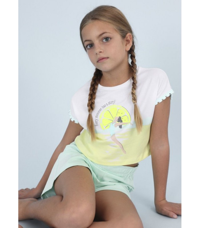 CONJUNTO SHORT NIÑA LEMON MAYORAL