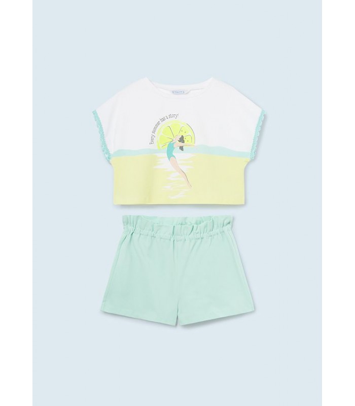 CONJUNTO SHORT NIÑA LEMON MAYORAL
