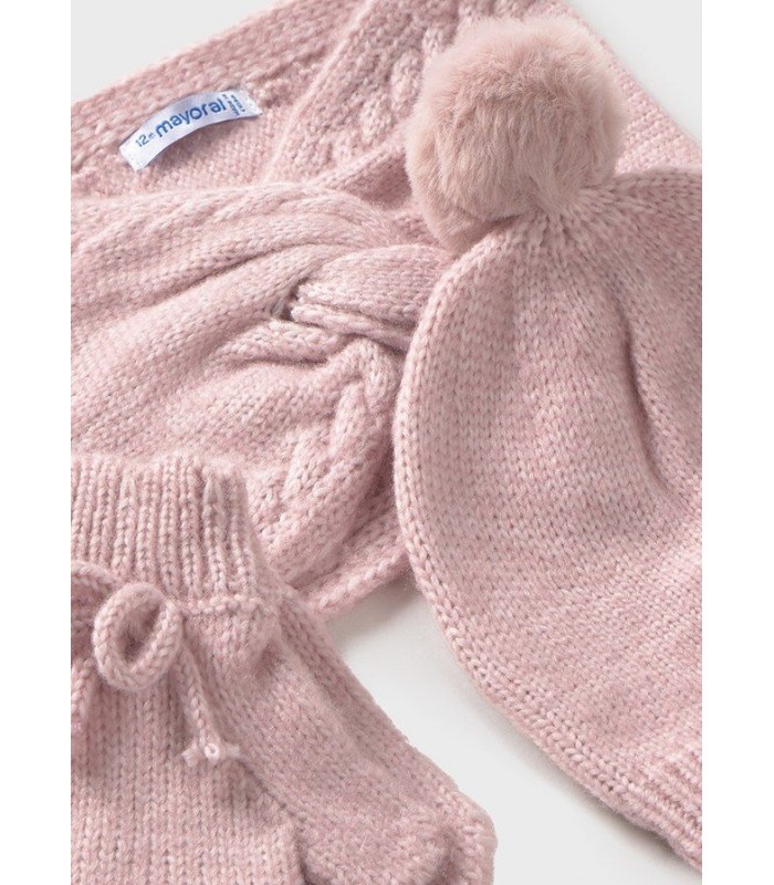 CONJUNTO TRES PIEZAS BUF BEBÉ NIÑA MAYORAL