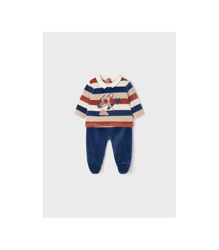 CONJUNTO POLAINA BEBÉ NIÑO AVIONETA