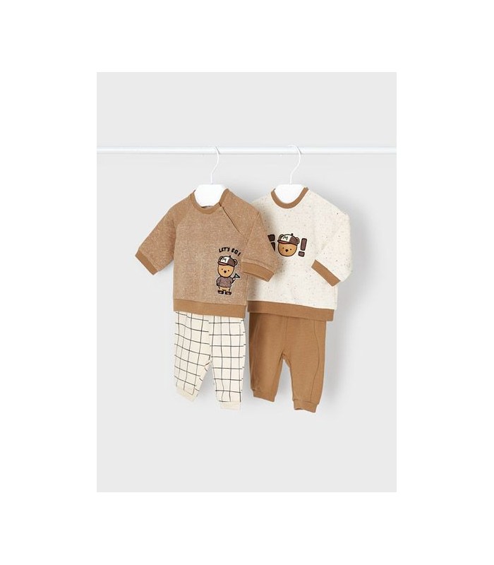 PACK DOS CONJUNTOS BEBÉ NIÑO OSITO