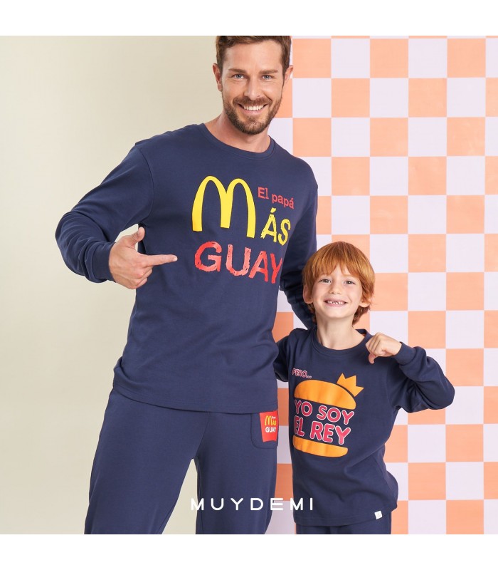 PIJAMA NIÑO HAMBURGUESA MUYDEMI