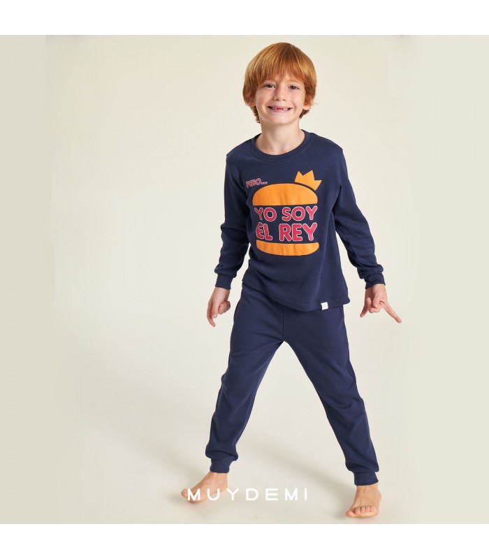 PIJAMA NIÑO HAMBURGUESA MUYDEMI