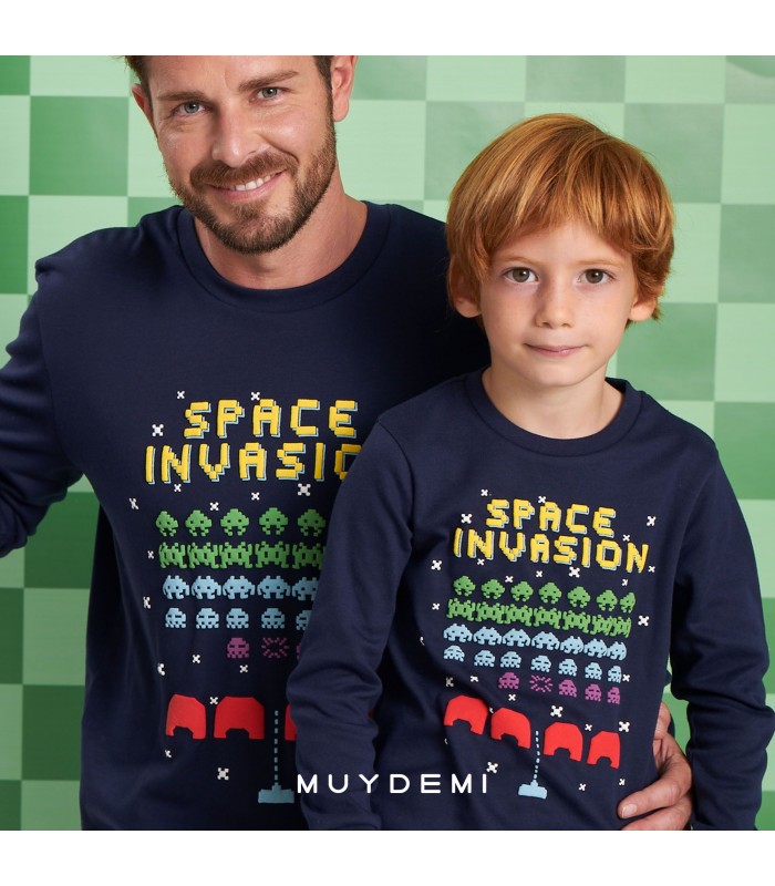 PIJAMA NIÑO SPACE GAME MUYDEMI