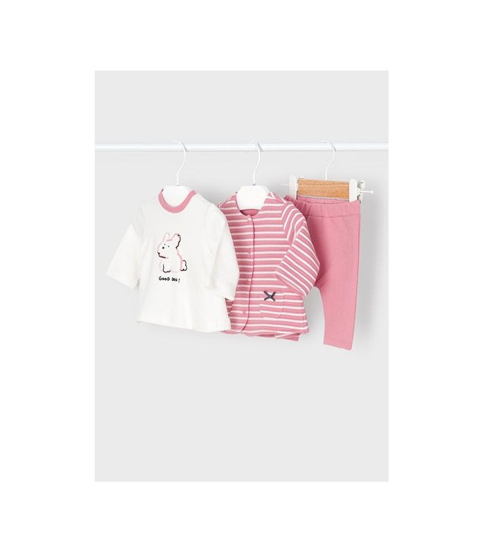 CONJUNTO 3 PIEZAS BEBÉ NIÑA MAYORAL