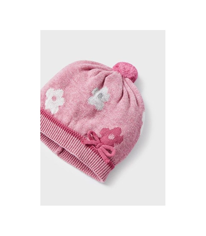 CONJUNTO GORRO MANOPLAS BEBÉ NIÑA