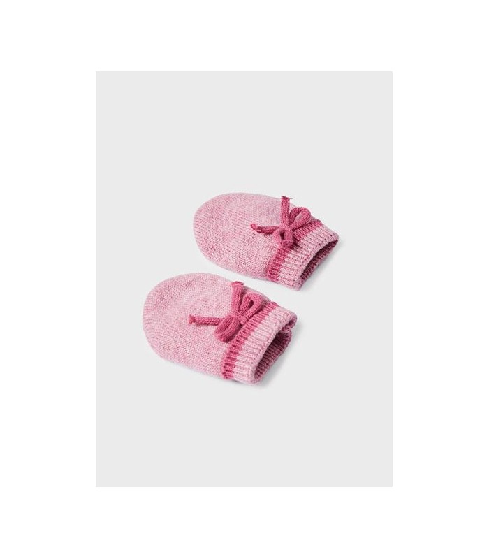 CONJUNTO GORRO MANOPLAS BEBÉ NIÑA