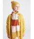 CONJUNTO BUFANDA GORRO NIÑA RAYAS