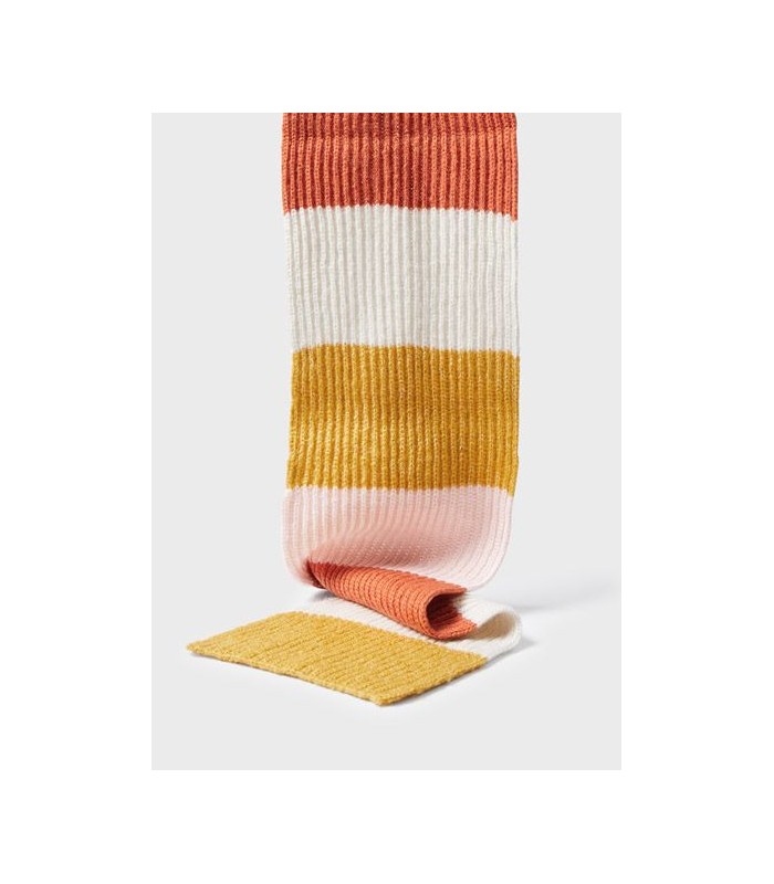 CONJUNTO BUFANDA GORRO NIÑA RAYAS