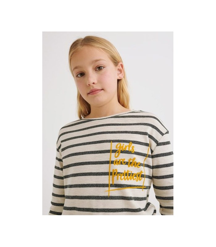 CAMISETA NIÑA RAYAS MAYORAL