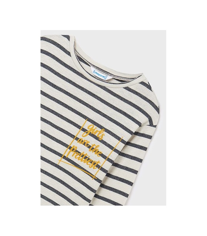 CAMISETA NIÑA RAYAS MAYORAL