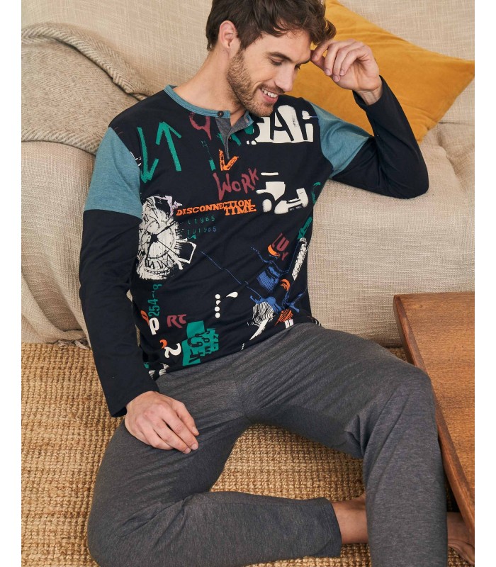 PIJAMA HOMBRE "DISCONECTION TIME" MASSANA