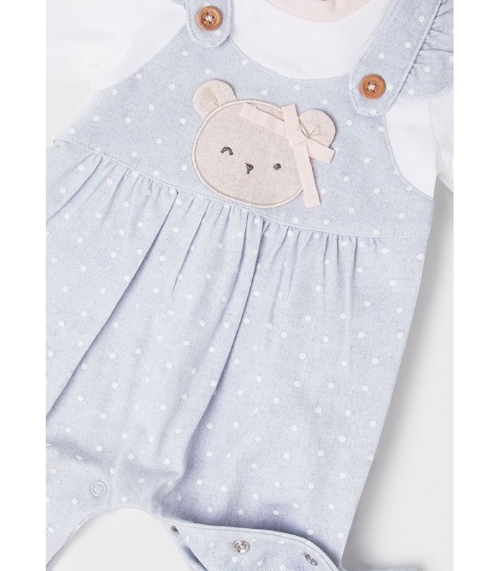 PACK DOS PELELES BEBÉ NIÑA OSO MAYORAL