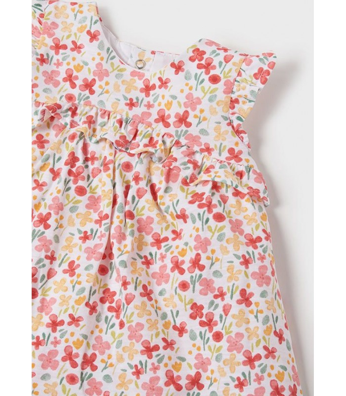 VESTIDO DIADEMA BEBÉ NIÑA FLORES MAYORAL