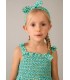 VESTIDO FLOR CON BANDA NIÑA MAYORAL