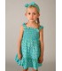 VESTIDO FLOR CON BANDA NIÑA MAYORAL