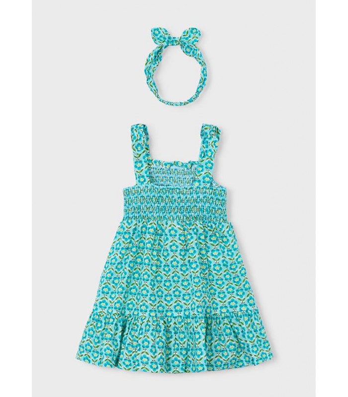 VESTIDO FLOR CON BANDA NIÑA MAYORAL