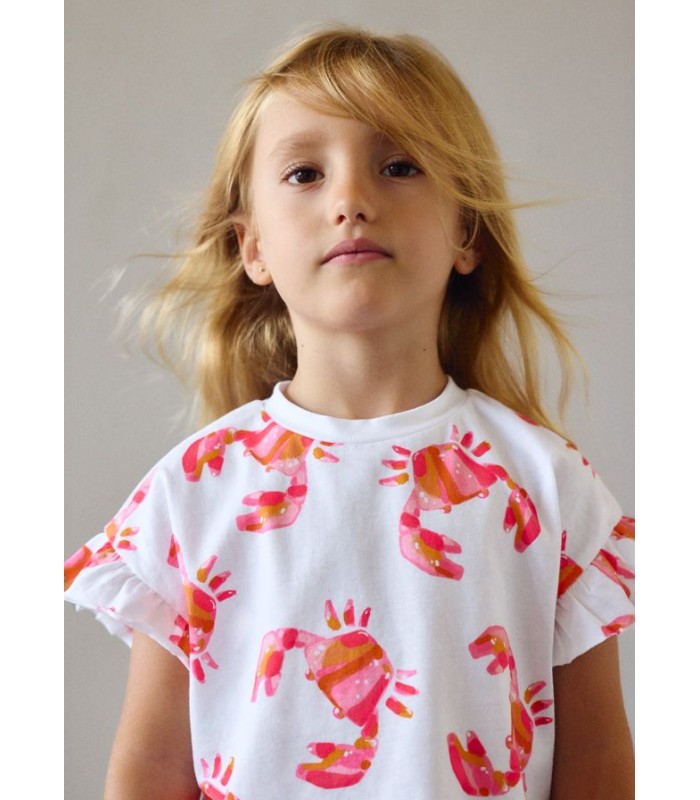 CAMISETA NIÑA CANGREJO MAYORAL