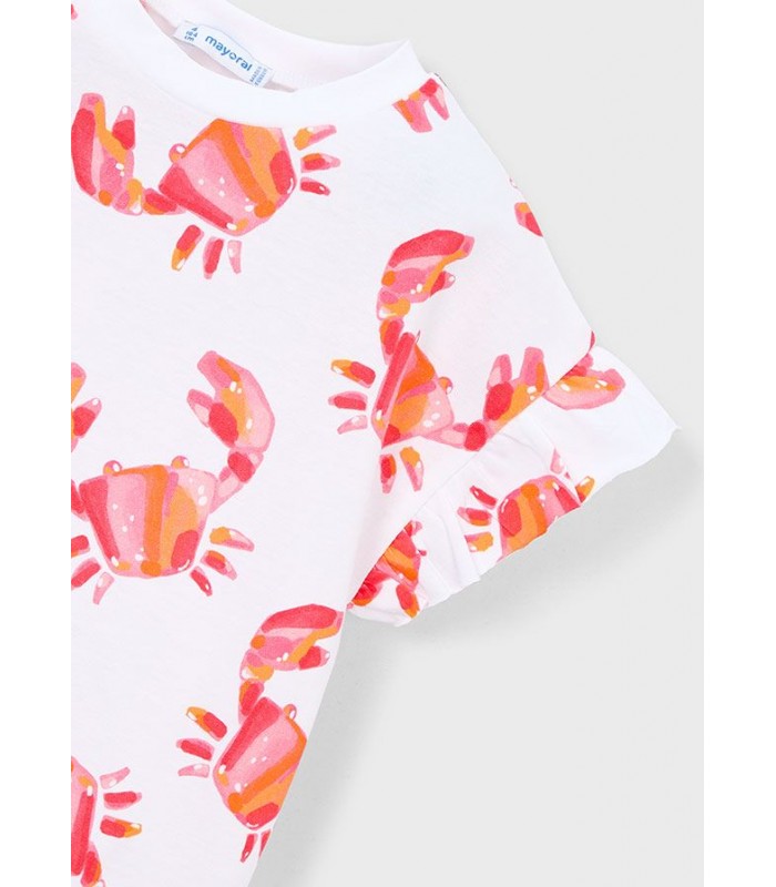 CAMISETA NIÑA CANGREJO MAYORAL