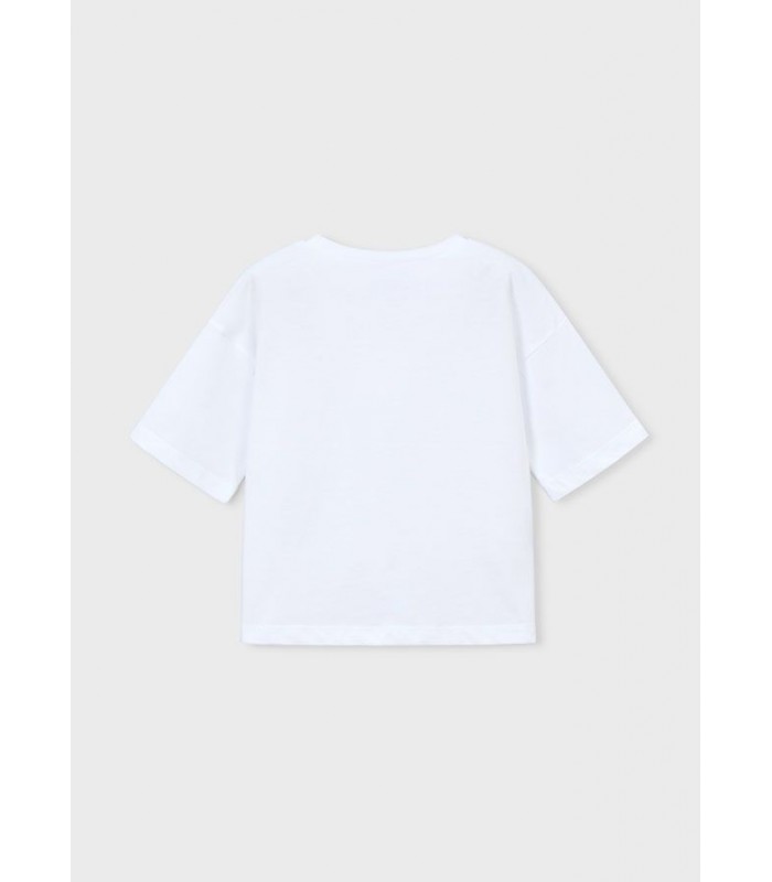 CAMISETA HOMBRO CAÍDO FLOR NIÑA MAYORAL