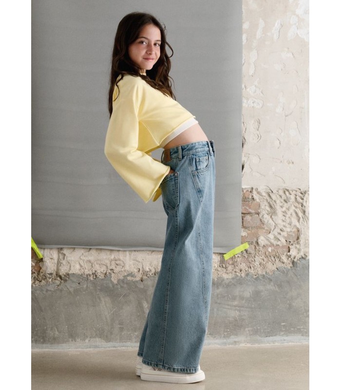 PANTALÓN VAQUERO WIDE LEG NIÑA MAYORAL