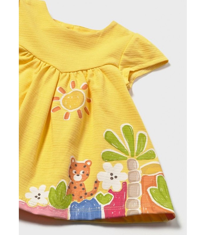 VESTIDO PUNTO ANIMALES BEBÉ NIÑA MAYORAL