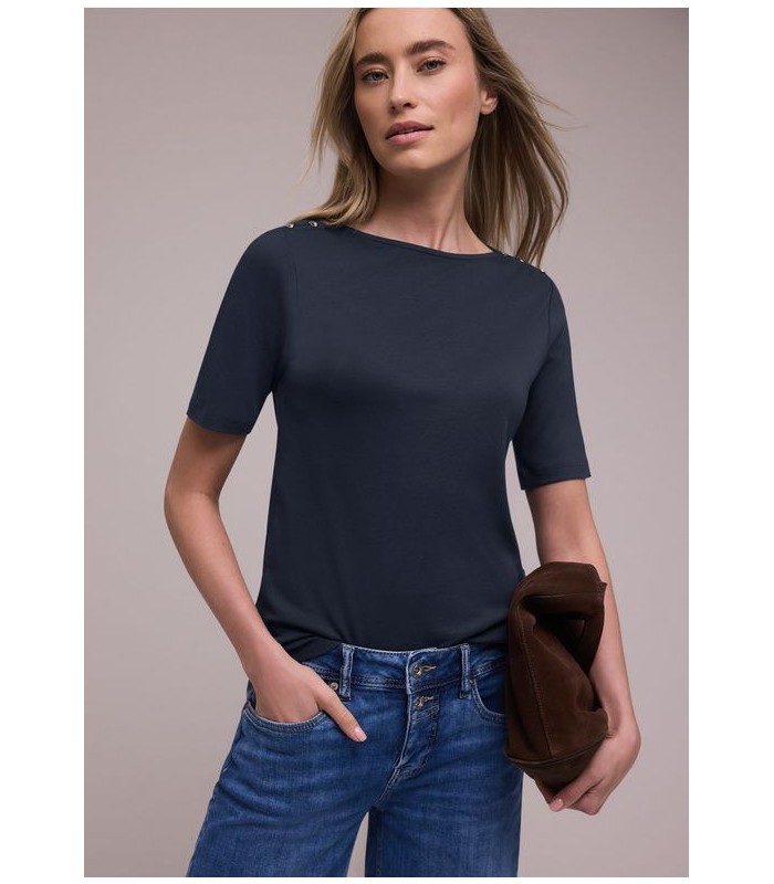 CAMISETA M/C MUJER BOTONES STREET ONE