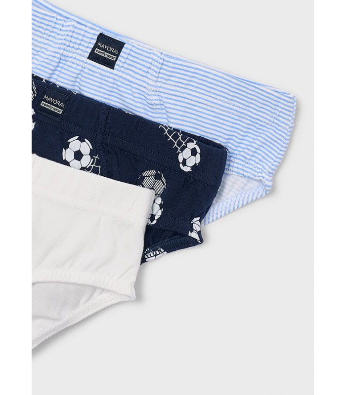 PACK TRES SLIPS NIÑO FOOTBALL MAYORAL