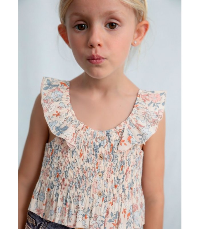 TOP BAMBULA FLORAL NIÑA MAYORAL