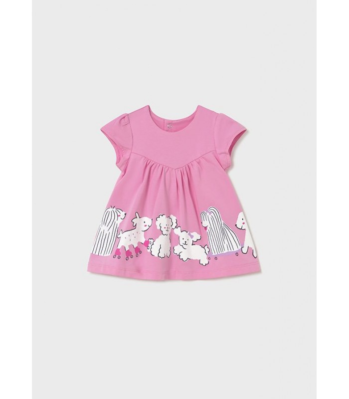 VESTIDO PUNTO PERRITOS BEBÉ NIÑA MAYORAL