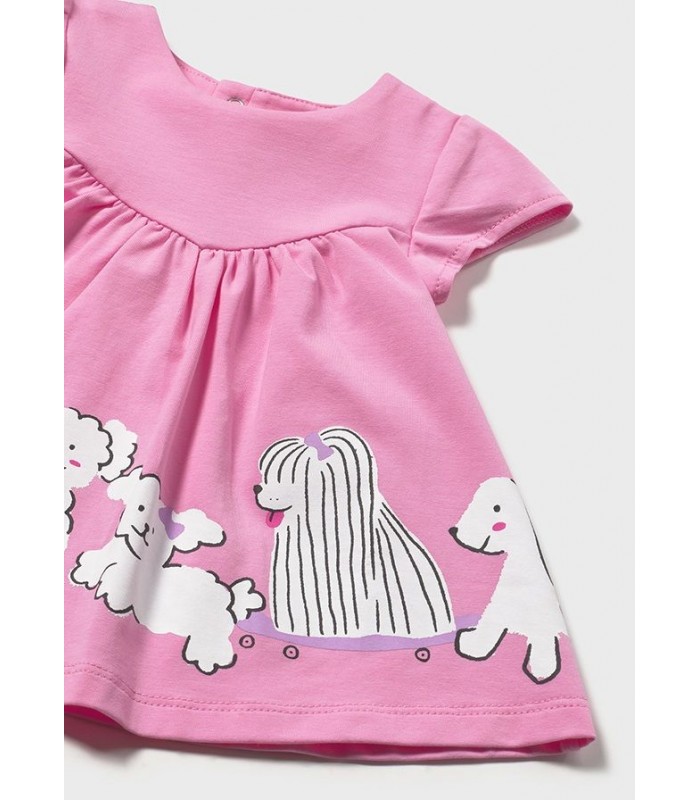 VESTIDO PUNTO PERRITOS BEBÉ NIÑA MAYORAL