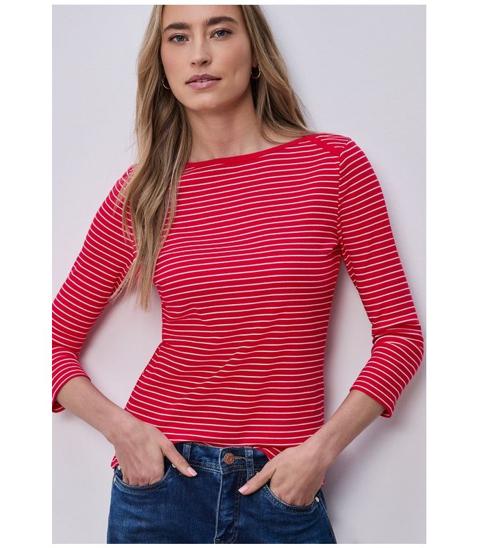 CAMISETA MUJER MANGA 3/4 RAYAS STREET ONE