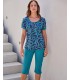 PIJAMA MUJER PIRATA ESTAMPADO MASSANA