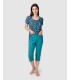 PIJAMA MUJER PIRATA ESTAMPADO MASSANA