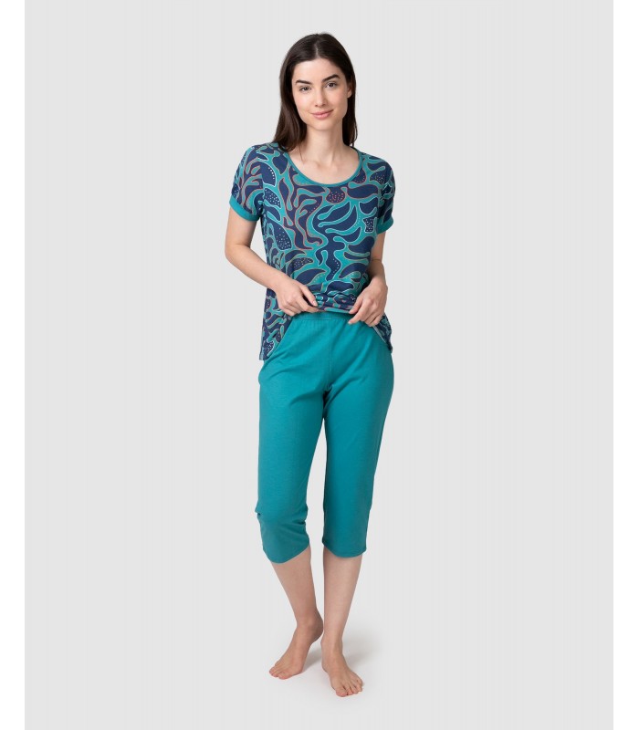 PIJAMA MUJER PIRATA ESTAMPADO MASSANA