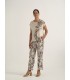 CAMISETA HOJAS MUJER AZAY