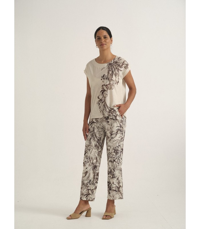 CAMISETA HOJAS MUJER AZAY