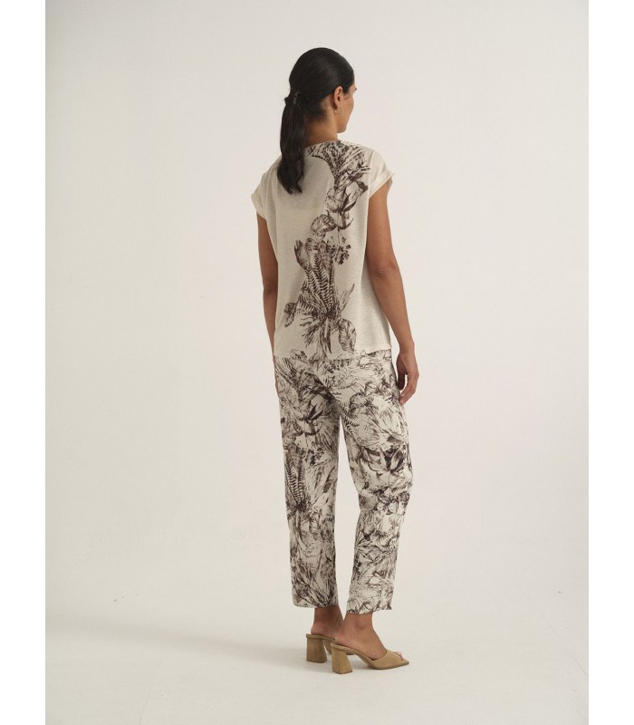 CAMISETA HOJAS MUJER AZAY