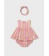 VESTIDO RAYAS CON DIADEMA BEBÉ NIÑA MAYORAL
