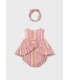 VESTIDO RAYAS CON DIADEMA BEBÉ NIÑA MAYORAL