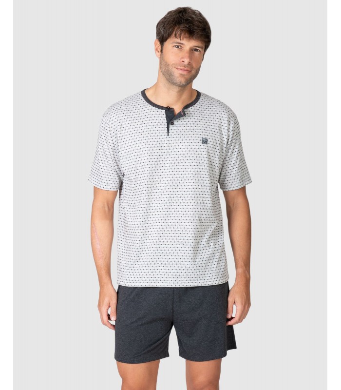 PIJAMA HOMBRE MICRO ESTAMPADO MASSANA