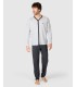 PIJAMA LARGO HOMBRE MICRO ESTAMPADO MASSANA